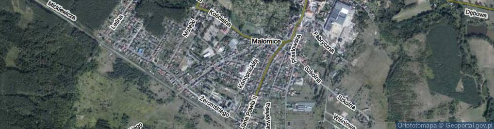Zdjęcie satelitarne Małynicza ul.