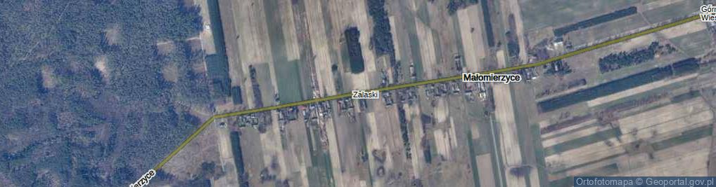 Zdjęcie satelitarne Małomierzyce ul.