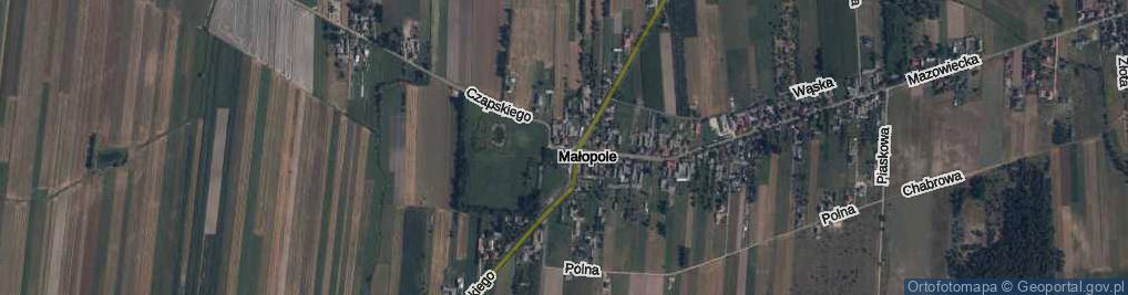 Zdjęcie satelitarne Małopole ul.