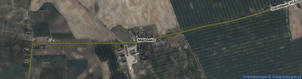 Zdjęcie satelitarne Małżewko ul.