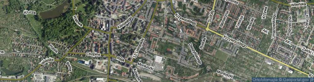 Zdjęcie satelitarne Małopolna ul.