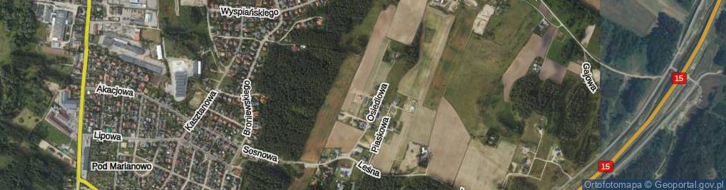 Zdjęcie satelitarne Makowa ul.