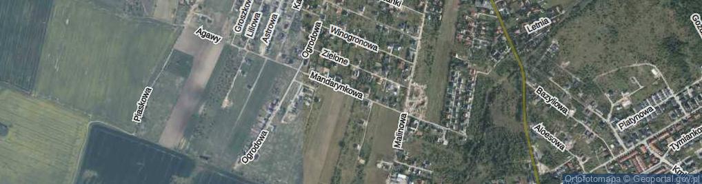 Zdjęcie satelitarne Mandarynkowa ul.