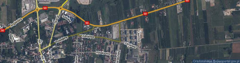 Zdjęcie satelitarne Medalowa ul.