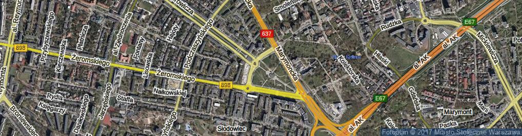 Zdjęcie satelitarne Metro Słodowiec ul.