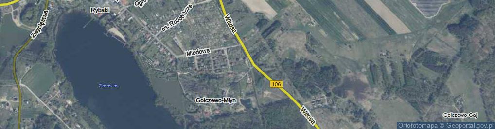Zdjęcie satelitarne Miła ul.