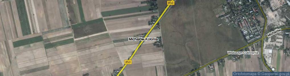 Zdjęcie satelitarne Michalów-Kolonia ul.