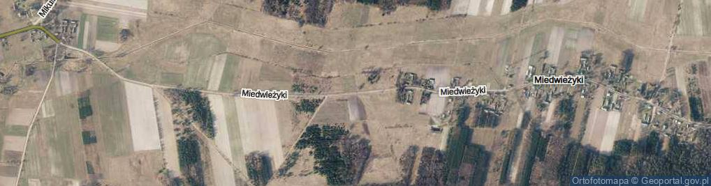 Zdjęcie satelitarne Miedwieżyki ul.