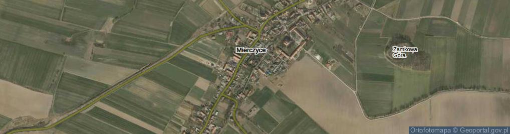 Zdjęcie satelitarne Mierczyce ul.