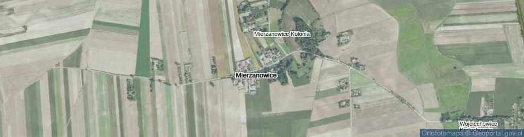 Zdjęcie satelitarne Mierzanowice ul.