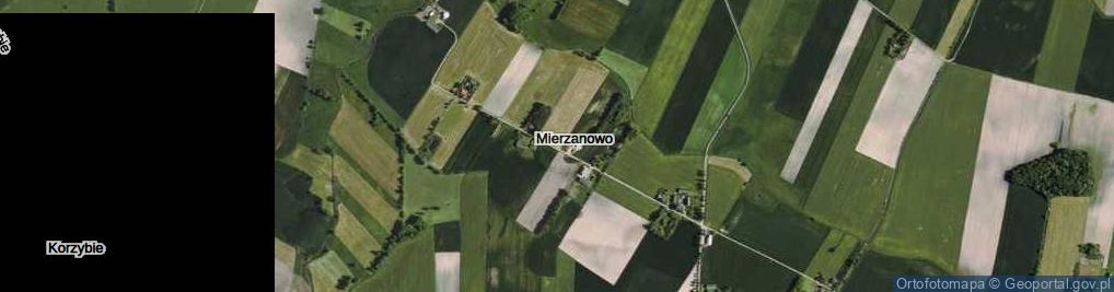 Zdjęcie satelitarne Mierzanowo ul.
