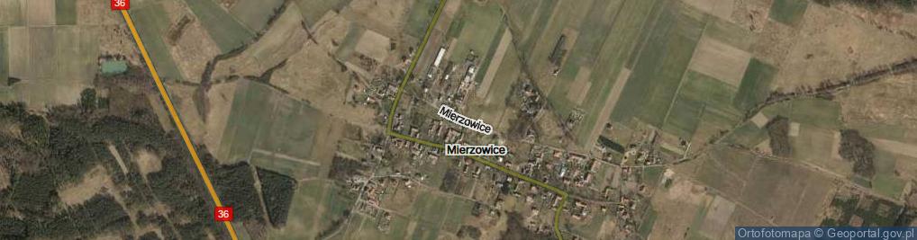 Zdjęcie satelitarne Mierzowice ul.