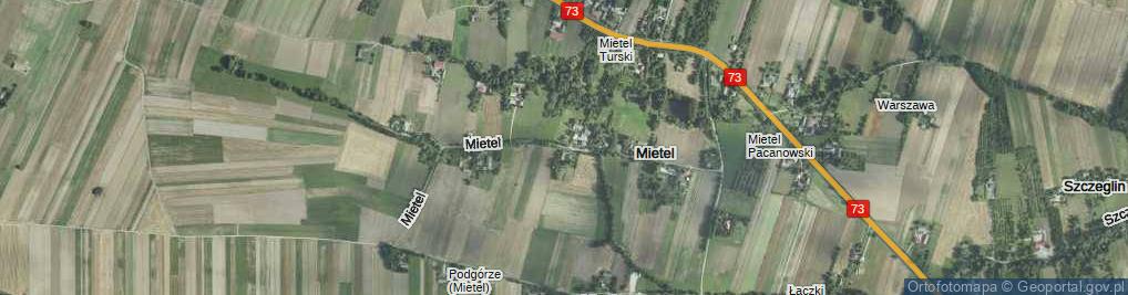 Zdjęcie satelitarne Mietel ul.