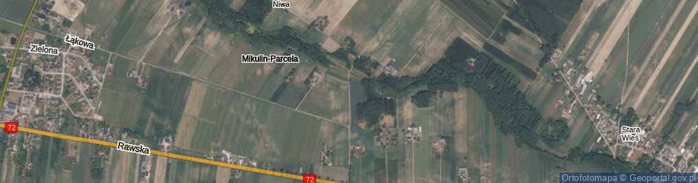 Zdjęcie satelitarne Mikulin-Parcela ul.