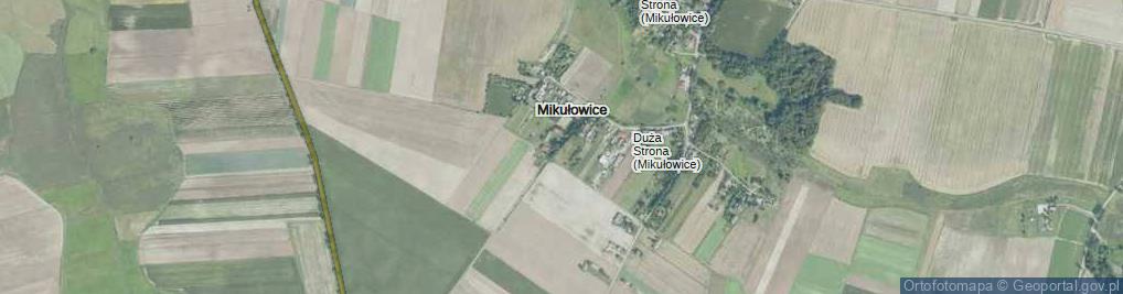 Zdjęcie satelitarne Mikułowice ul.