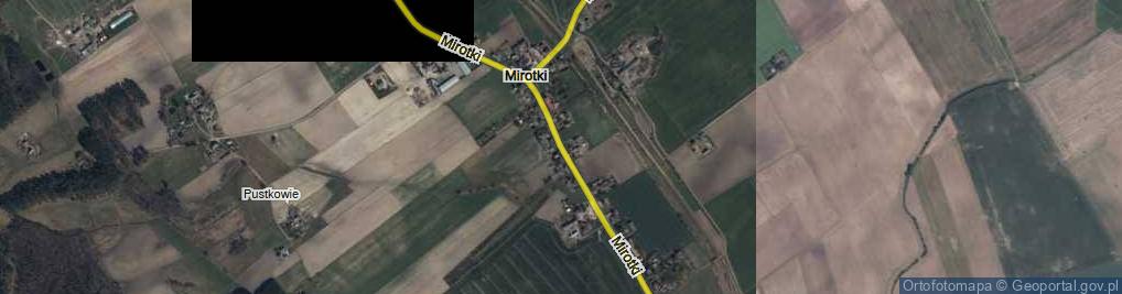 Zdjęcie satelitarne Mirotki ul.