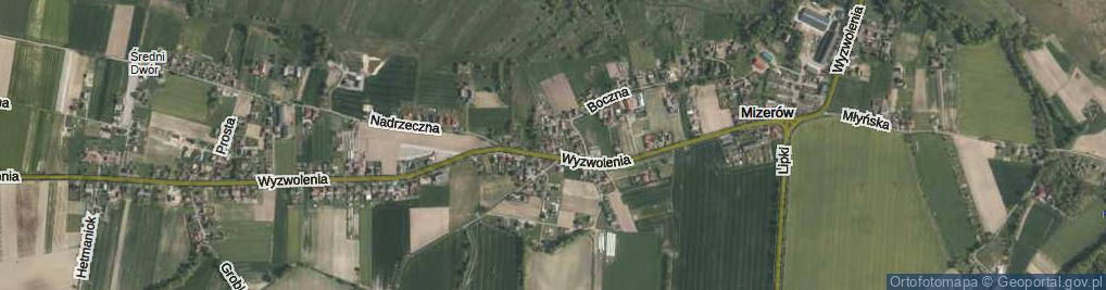 Zdjęcie satelitarne Mizerów ul.