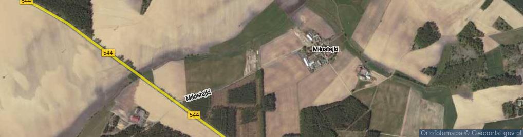 Zdjęcie satelitarne Miłostajki ul.