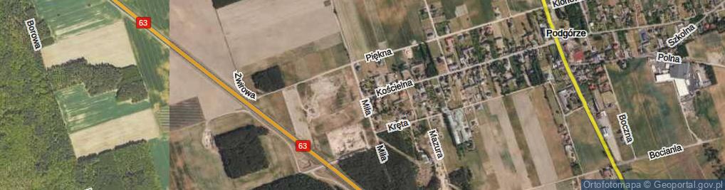 Zdjęcie satelitarne Miła ul.