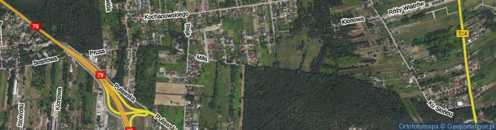 Zdjęcie satelitarne Miła ul.