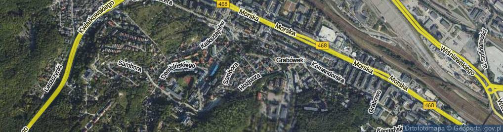 Zdjęcie satelitarne Młodzianowskiego Kazimierza ul.