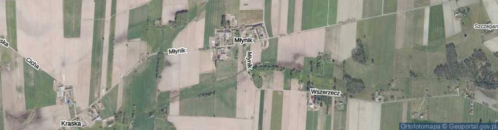 Zdjęcie satelitarne Młynik ul.