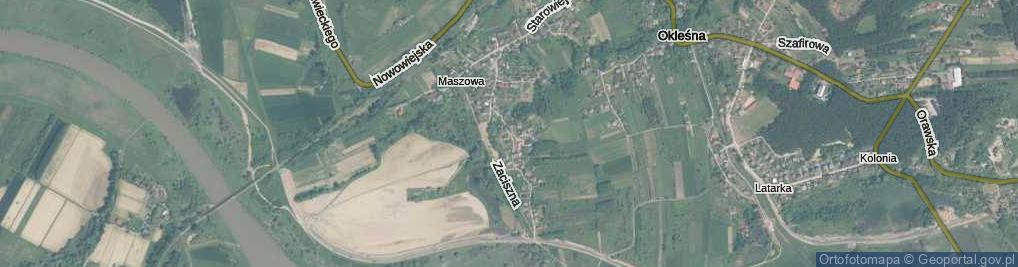 Zdjęcie satelitarne Młoszowa ul.