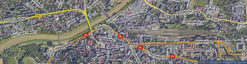 Zdjęcie satelitarne Mnisza ul.