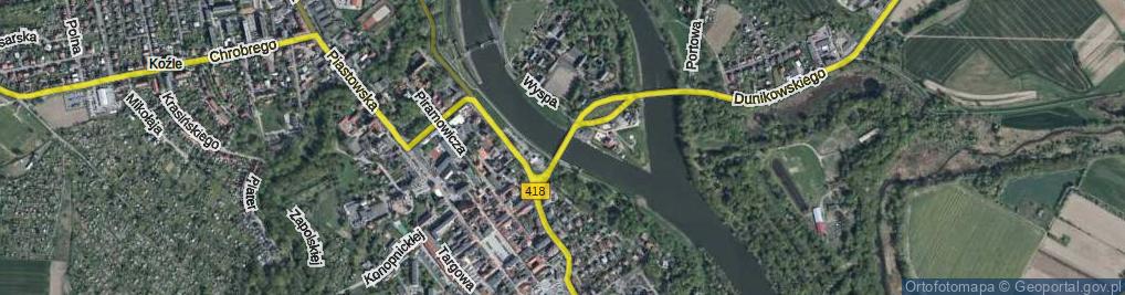 Zdjęcie satelitarne Most Długosza Józefa most.