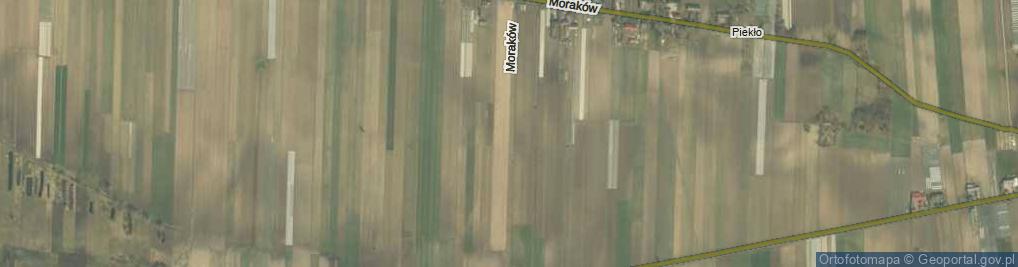 Zdjęcie satelitarne Moraków ul.