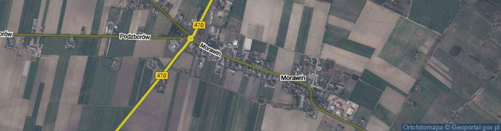 Zdjęcie satelitarne Morawin ul.