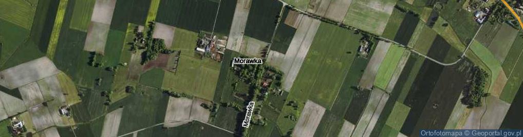 Zdjęcie satelitarne Morawka ul.