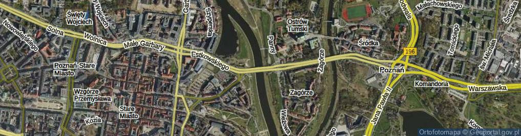 Zdjęcie satelitarne Most Króla Bolesława Chrobrego most.