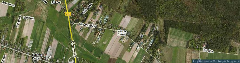 Zdjęcie satelitarne Moszczenicka ul.