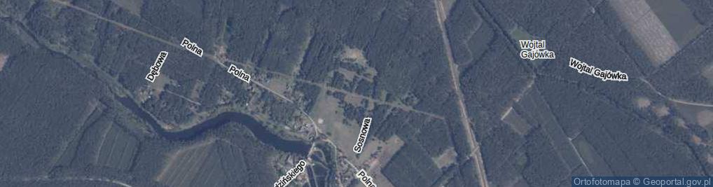 Zdjęcie satelitarne Modrzewiowa ul.