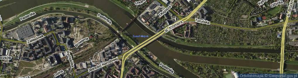 Zdjęcie satelitarne Most Warszawski most.