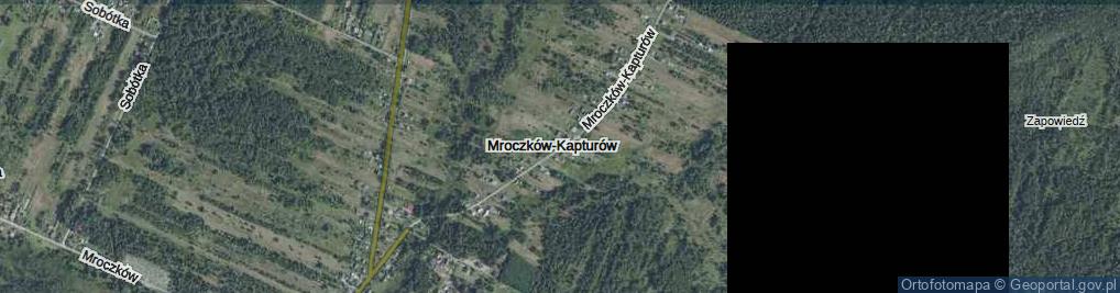 Zdjęcie satelitarne Mroczków-Kapturów ul.