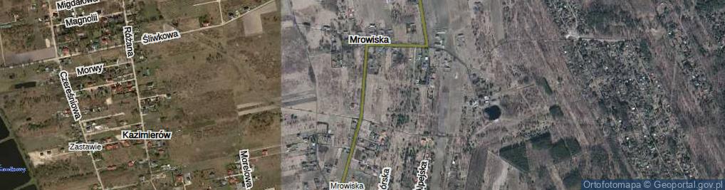Zdjęcie satelitarne Mrowiska ul.