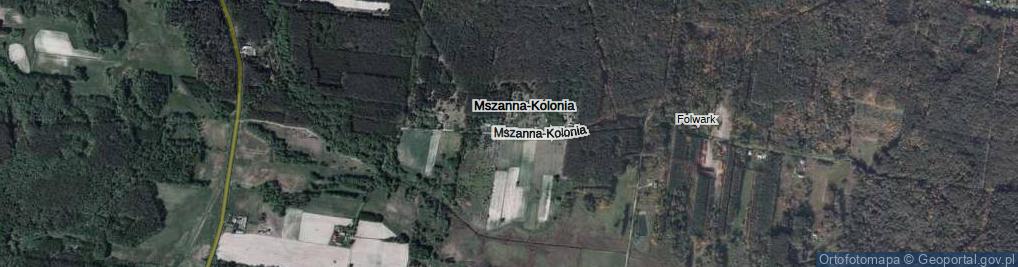 Zdjęcie satelitarne Mszanna-Kolonia ul.
