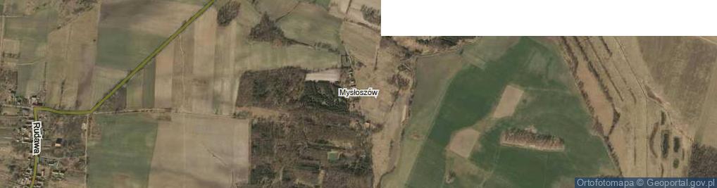 Zdjęcie satelitarne Mysłoszów ul.