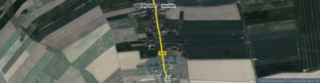 Zdjęcie satelitarne Mycielin ul.