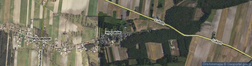 Zdjęcie satelitarne Myszaków ul.