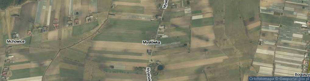 Zdjęcie satelitarne Mysłówka ul.