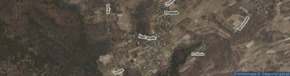 Zdjęcie satelitarne Nad Skałą ul.