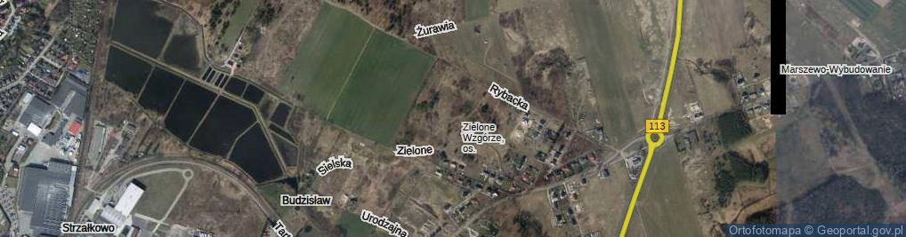 Zdjęcie satelitarne Na Polanie ul.