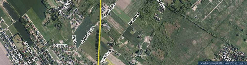 Zdjęcie satelitarne Na Wilkowo ul.