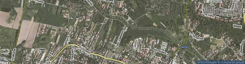 Zdjęcie satelitarne Nad Zalewem ul.