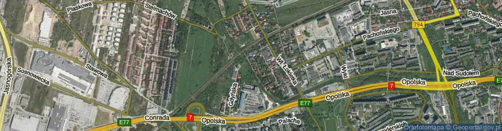 Zdjęcie satelitarne Na Chałupkach ul.