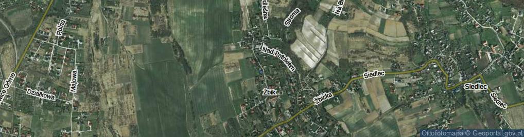 Zdjęcie satelitarne Na Wzgórze ul.