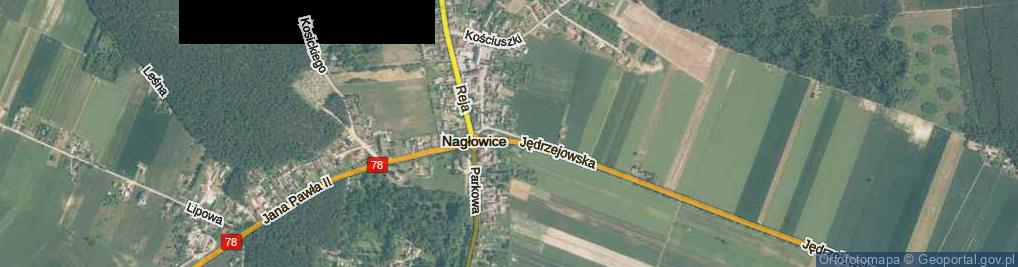 Zdjęcie satelitarne Nagłowice ul.